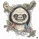 sloth from goonies never say die tattoo design idea