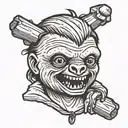 sloth from goonies never say die tattoo design idea