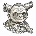 sloth from goonies never say die tattoo design idea