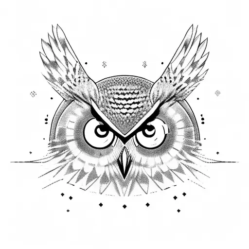 owl for hand and blackout forest for pulse tattoo design idea