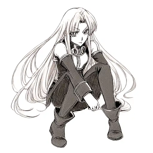 a mixture of fullmetal alchemist, code geass, and bakemonogatari tattoo design idea