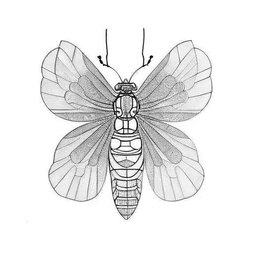 Cicada tattoo design idea