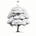 cedar tree tattoo design idea