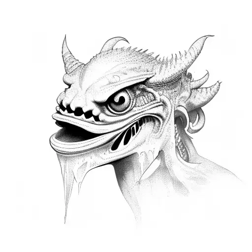 kappa demon tattoo design idea