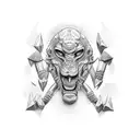 strength through hard times tattoo design idea