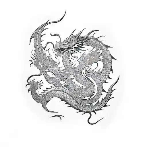 dyslexia, dragon tattoo design idea