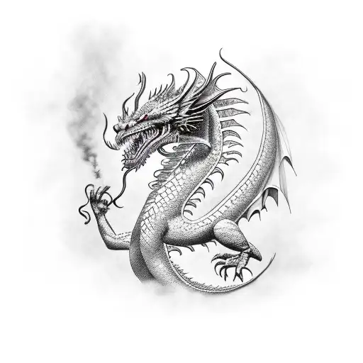 dyslexia, dragon tattoo design idea