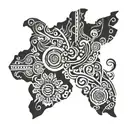 VENEZUELA MAP tattoo design idea