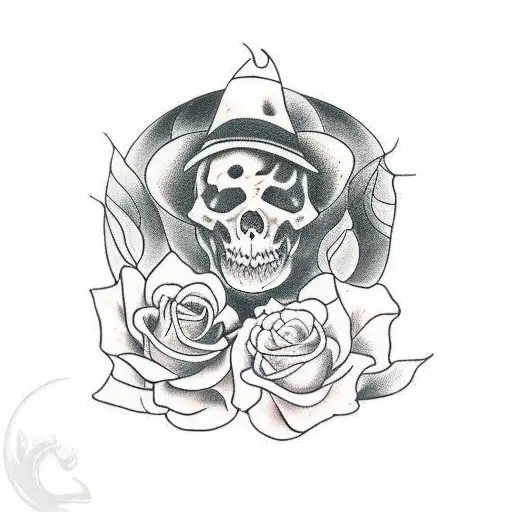  dark gothic nature aquarium tattoo design idea