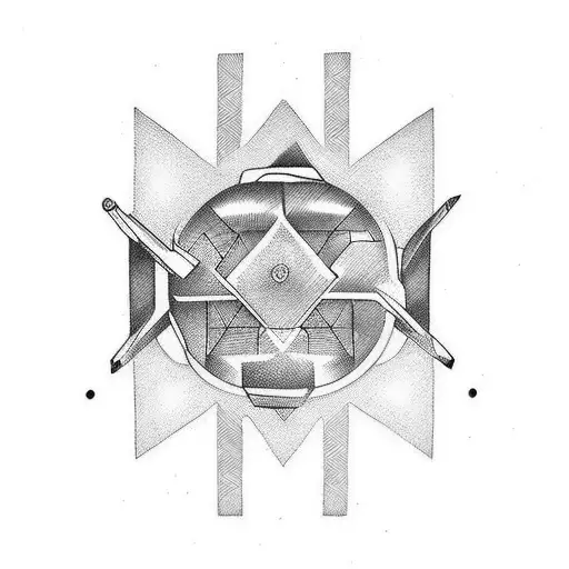 bits red tattoo design idea