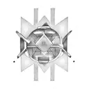 bits red tattoo design idea