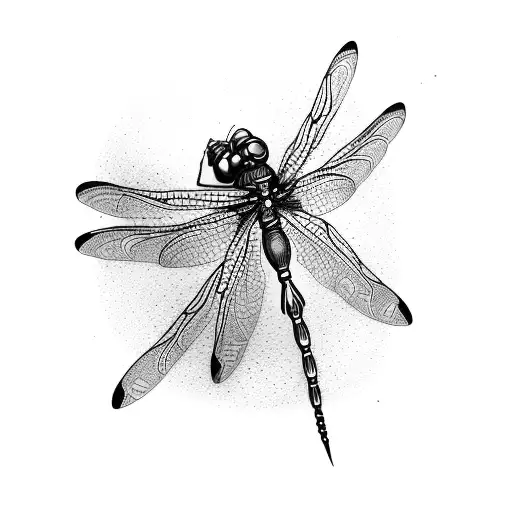 Dragonfly tattoo design idea