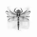 Dragonfly tattoo design idea