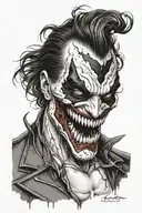 venom/ joker tattoo design idea