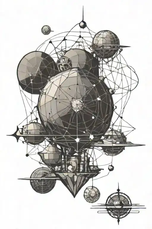 treasure planet simple tattoo design idea