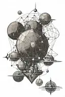 treasure planet simple tattoo design idea