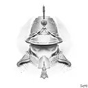 army honor guard tattoo design idea