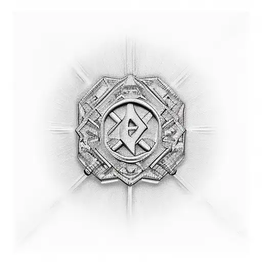 a single dumbbell of 10 kilograms tattoo design idea