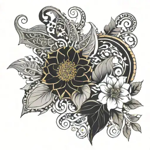 Design a unique and intricate tattoo inspired by the rich cultural heritage of Iran. Incorporate elements from ancient P tattoo design idea