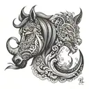 Design a unique and intricate tattoo inspired by the rich cultural heritage of Iran. Incorporate elements from ancient P tattoo design idea