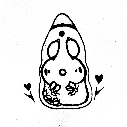 Little My from Moomin  tattoo design idea