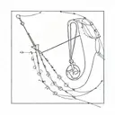 sewing needle and thread tattoo design idea