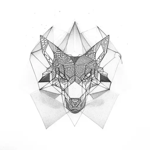 geometric with name Mona, Eliska, Lesana tattoo design idea