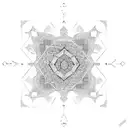 ancient persian geometric design tattoo design idea