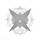 ancient persian geometric design tattoo design idea