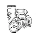 train engine  tattoo design idea