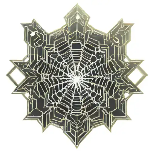 Spider Web tattoo design idea
