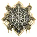 Spider Web tattoo design idea