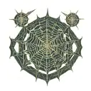 Spider Web tattoo design idea