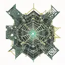 Spider Web tattoo design idea