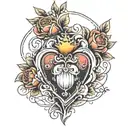 immaculate heart  tattoo design idea
