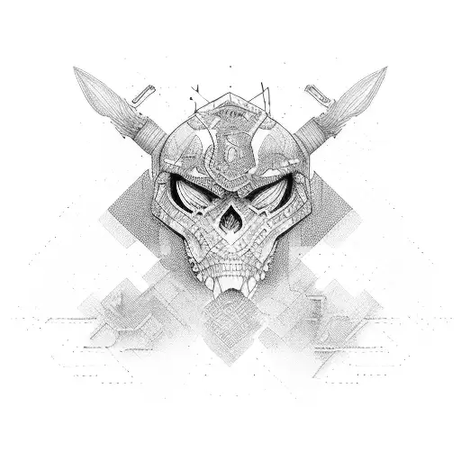 techno tattoo design idea