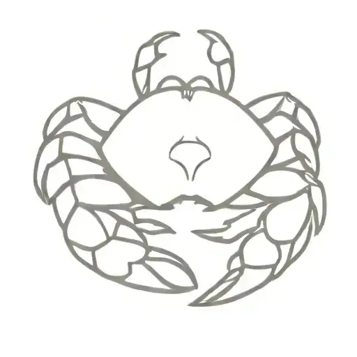 Crab with bread in cluck tattoo design idea