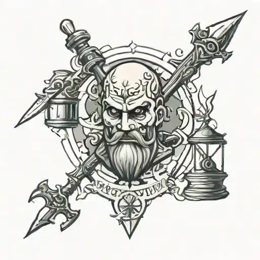 judge jury executioner  tattoo design idea