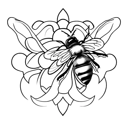 abeja  tattoo design idea
