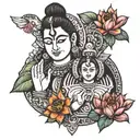 "Mahadev is my adorable 🌺 Har Har Mahadev" tattoo design idea