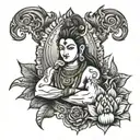 "Mahadev is my adorable 🌺 Har Har Mahadev" tattoo design idea