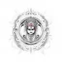 suryaputra karn tattoo design idea