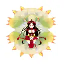 DURGA tattoo design idea