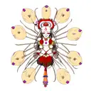 DURGA tattoo design idea