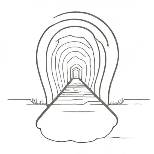 It’s going to be hard when so many things are going on- but always remember: there’s a light at the end of the tunnel tattoo design idea