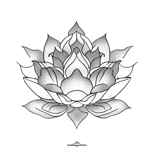 Lotus Flower with Scorpio  tattoo design idea