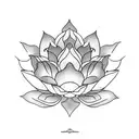 Lotus Flower with Scorpio  tattoo design idea