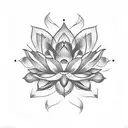 Lotus Flower with Scorpio  tattoo design idea