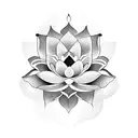 Lotus Flower with Scorpio  tattoo design idea