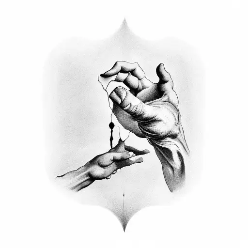 the creation of adam tattoo design idea